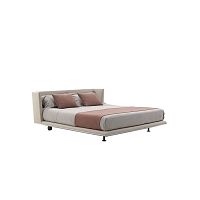 Double bed Noonucontemporaryupholsteredwith headboard