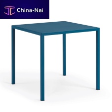 Contemporary table Foldpainted metalmetal baserectangular
