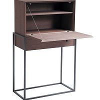 Contemporary writing desk KARUSAwoodensteelwith storage