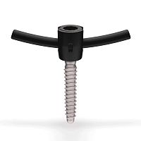 Cannulated pedicle screw CarboClear®titanium