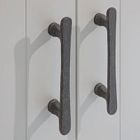 Aged iron furniture handle PMBU-128raw metalwhite bronzeraw bronze