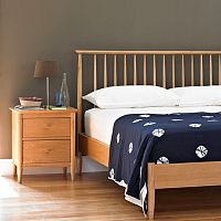 Traditional bedside table TERAMOoakrectangularwith drawer