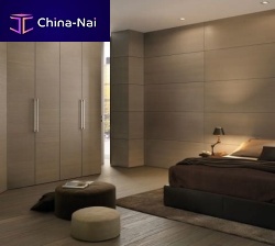 Contemporary wardrobe BISYSTEMwoodenwith swing doors