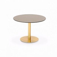 Contemporary side table FLASH : FLT02-M1/FLT01-M1glassbrassiron