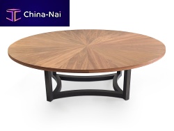 Contemporary dining table OVAL TOPwoodenovalfor hotel