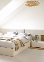 Double bed headboard contemporaryfabricupholstered
