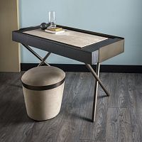 Free-standing desk LUIScontemporarywoodleather