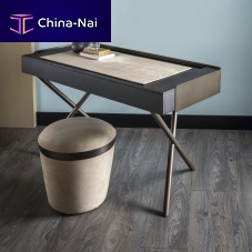 Free-standing desk LUIScontemporarywoodleather
