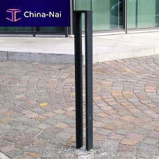 Security bollard LINEAPALOgalvanised steelhigh