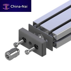 Aluminum clamping plate 24.1105/0rectangular