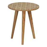 Scandinavian design side table MAINE solid woodresinsolid wood base