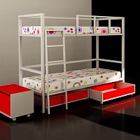 Bunk bed singlecontemporarychild's