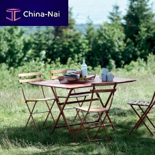 Contemporary table CARACTREsheet steelsteel baserectangular