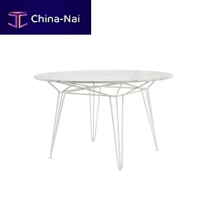 Contemporary table PARISIHPLmarblestainless steel base