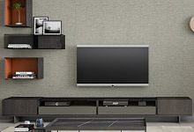 Contemporary TV wall unit Connector 07_02woodenmetalwith storage
