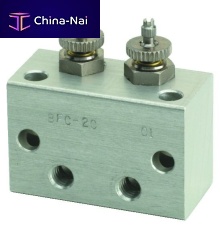 2-channel manifold BFC-2Canodized aluminum