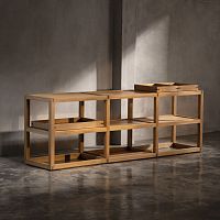 Contemporary shelf UP & DOWNwoodcolorless