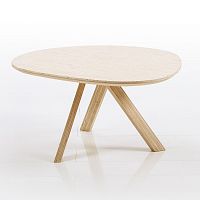 Contemporary side table mosspinkoakplywoodbeech base