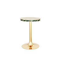 Contemporary bedside table KARApolished brassroundhome