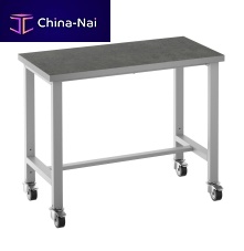 Contemporary table BIS610201Wsteelrectangularon casters