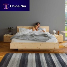 Double bed NOXcontemporarywith headboardleather