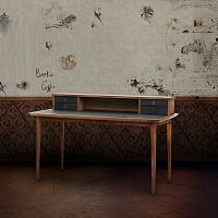 Traditional secretary desk PATRICEsolid woodMDFplywood