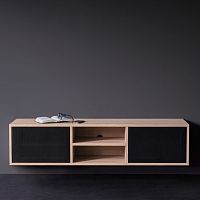 Contemporary TV cabinet ZETwith storagehi-fiash