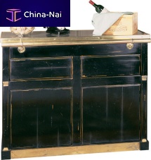 Traditional bar cabinet CP-071Twoodencustomblack