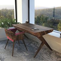 Contemporary secretary desk LOCUST solid woodsucupira4-drawer