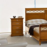 Traditional bedside table BS06solid woodrectangularwith drawer