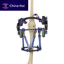 Knee external fixation system hybridadult