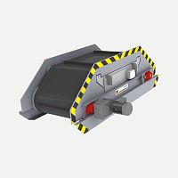 Overband separator particlefor the recycling industry