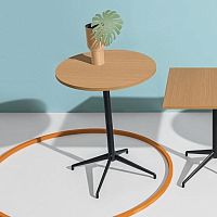 Contemporary high bar table ALISwood veneerbirchnatural oak