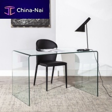 Free-standing desk 611-015002-CLEARcontemporaryglassstraight
