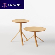 Contemporary side table SPLINTERoakplywoodstained wood