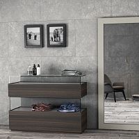 Contemporary chest of drawers KLAS 2 2Swoodenglassceramic