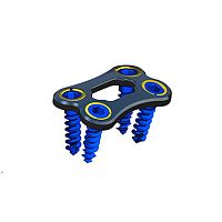 Cervical vertebra arthrodesis plate ISpine ACP-/1 level