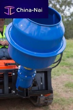 Hydraulic concrete mixer for skid steer loaderstraditional