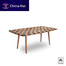 Contemporary table GRANADAcorkwooden baserectangular