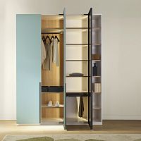 Modular wardrobe TODANA contemporarywalnutmahogany