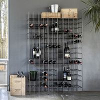 Wine shelf METRICAcontemporarymetal