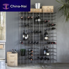 Wine shelf METRICAcontemporarymetal