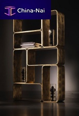 Modular bookcase ICEcontemporarylacquered metal