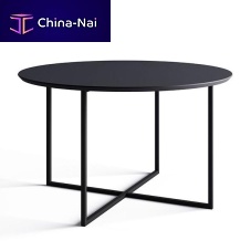 Contemporary table EVAlaminatemetal baseround