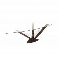 Free-standing desk SAILcontemporarytempered glasstransparent