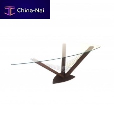 Free-standing desk SAILcontemporarytempered glasstransparent