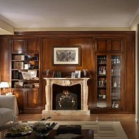 Traditional living room wall unit 9835wooden