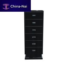 Art Deco chiffonier K010lacquered woodglossy lacquered woodblack