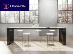 Contemporary high bar table BRIEFINGwoodenlaminaterectangular