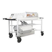 Neonatal transport incubator nomag®ICAdvancedon casterswith ventilatorwith 4 operating windows